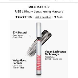 Milk makeup Rise full-size mascara in Elevate (Extreme black), NIB